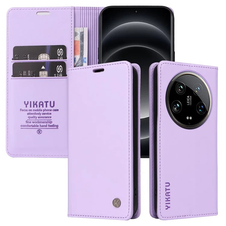YIKATU YK-001 For Xiaomi 14 Ultra Case Magnetic Closure PU Leather Cover