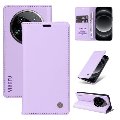 YIKATU YK-001 For Xiaomi 14 Ultra Case Magnetic Closure PU Leather Cover