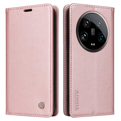 YIKATU YK-001 For Xiaomi 14 Ultra Case Magnetic Closure PU Leather Cover