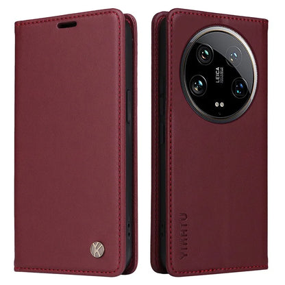 YIKATU YK-001 For Xiaomi 14 Ultra Case Magnetic Closure PU Leather Cover
