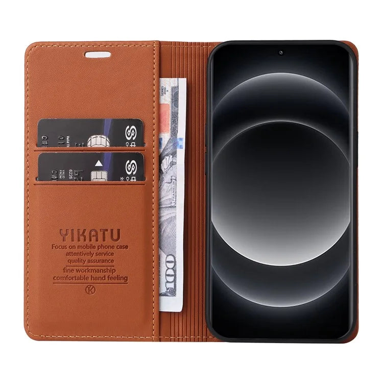 YIKATU YK-001 For Xiaomi 14 Ultra Case Magnetic Closure PU Leather Cover