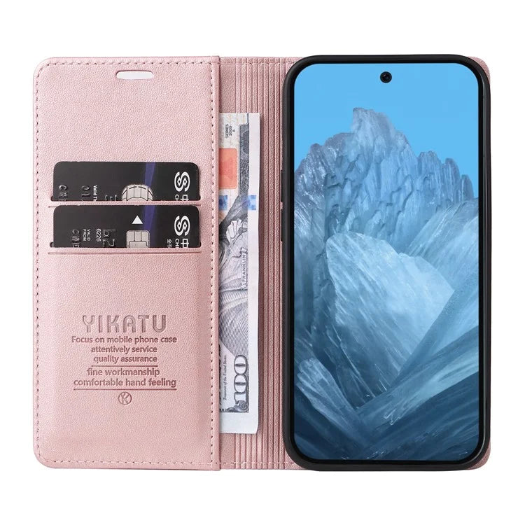 YIKATU YK-001 For Google Pixel 9 Case Magnetic Closure PU Leather Phone Cover