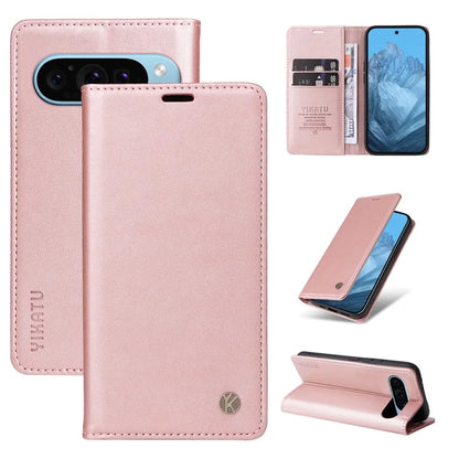 YIKATU YK-001 For Google Pixel 9 Case Magnetic Closure PU Leather Phone Cover