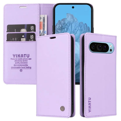 YIKATU YK-001 For Google Pixel 9 Case Magnetic Closure PU Leather Phone Cover