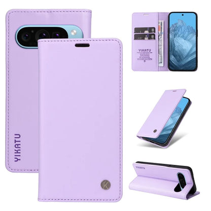 YIKATU YK-001 For Google Pixel 9 Case Magnetic Closure PU Leather Phone Cover