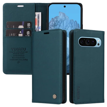 YIKATU YK-001 For Google Pixel 9 Case Magnetic Closure PU Leather Phone Cover