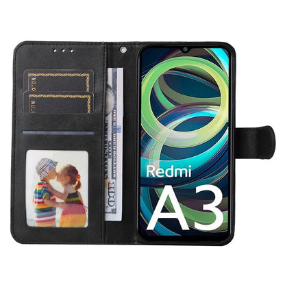 For Xiaomi Redmi A3 Case Magnetic Clasp Leather Flip Wallet Phone Cover