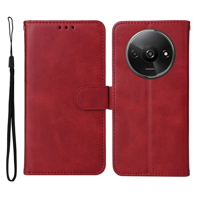 For Xiaomi Redmi A3 Case Magnetic Clasp Leather Flip Wallet Phone Cover