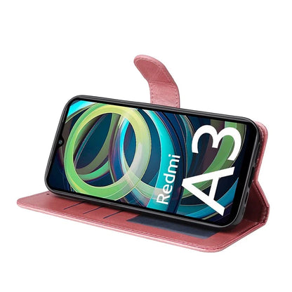 For Xiaomi Redmi A3 Case Magnetic Clasp Leather Flip Wallet Phone Cover