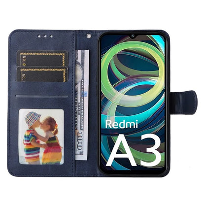 For Xiaomi Redmi A3 Case Magnetic Clasp Leather Flip Wallet Phone Cover