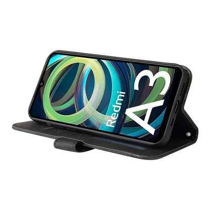 For Xiaomi Redmi A3 Case PU Leather Phone Wallet Cover with Stand