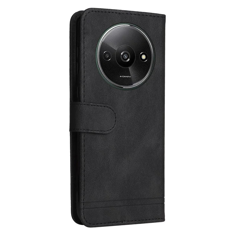 For Xiaomi Redmi A3 Case PU Leather Phone Wallet Cover with Stand