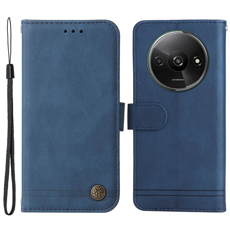 For Xiaomi Redmi A3 Case PU Leather Phone Wallet Cover with Stand