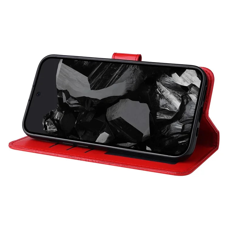 For Google Pixel 9 Pro Case Foldable Stand Imprinted Flower Phone Cover