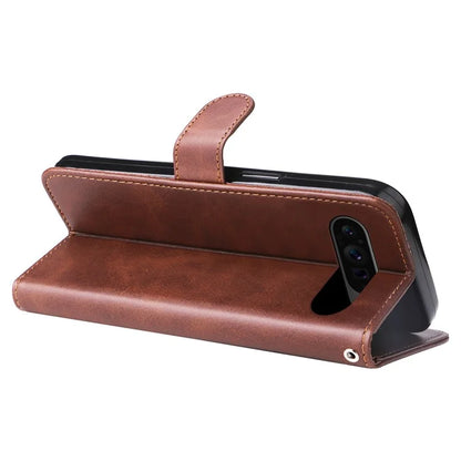 For Google Pixel 9 Pro Cell Phone Cases Zipper Pocket Leather Shockproof Cover