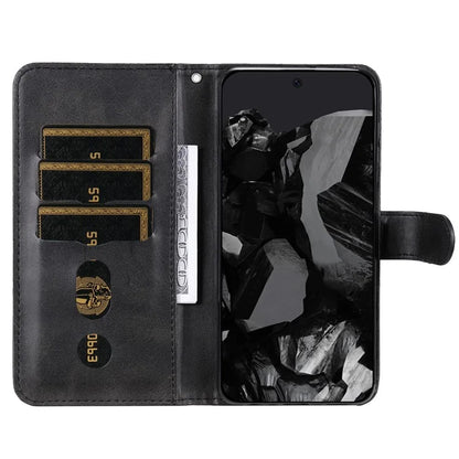 For Google Pixel 9 Pro Cell Phone Cases Zipper Pocket Leather Shockproof Cover