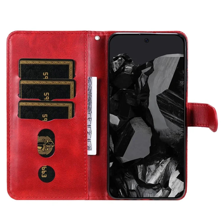 For Google Pixel 9 Pro Cell Phone Cases Zipper Pocket Leather Shockproof Cover