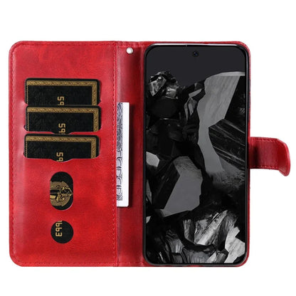 For Google Pixel 9 Pro Cell Phone Cases Zipper Pocket Leather Shockproof Cover