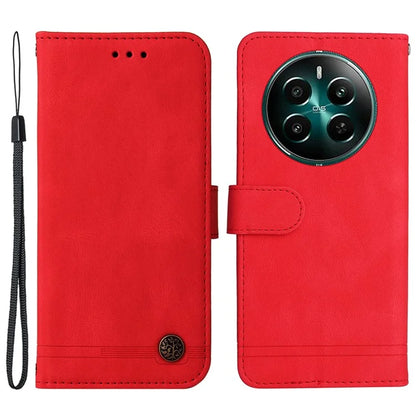 For Realme 12+ 5G Case Hardware Tree Decor Leather Wallet Phone Cover