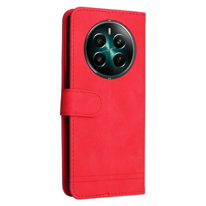 For Realme 12+ 5G Case Hardware Tree Decor Leather Wallet Phone Cover