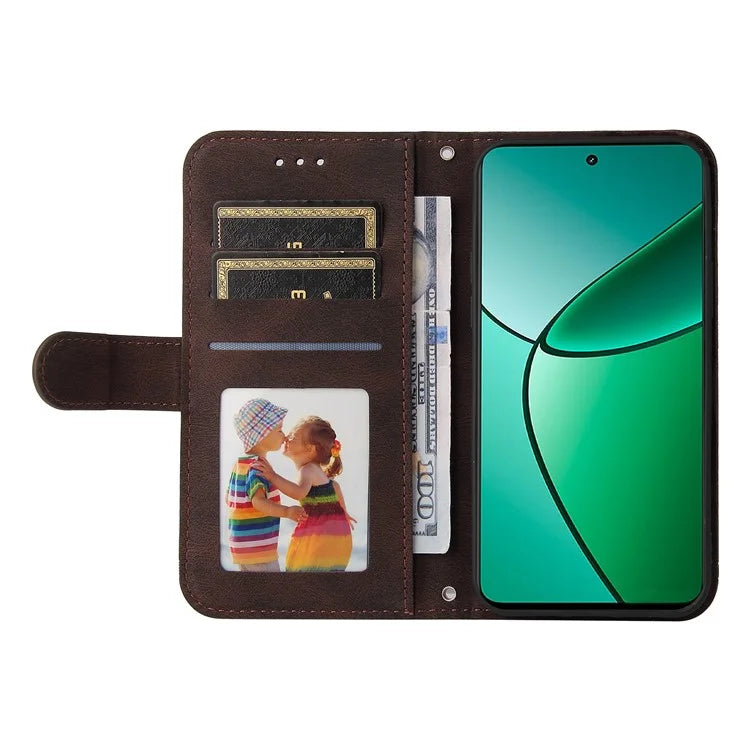 For Realme 12+ 5G Case Hardware Tree Decor Leather Wallet Phone Cover