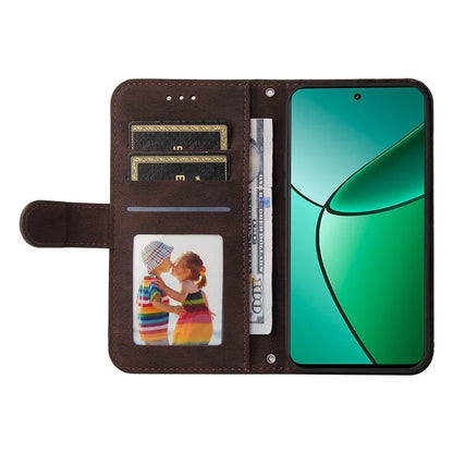 For Realme 12+ 5G Case Hardware Tree Decor Leather Wallet Phone Cover