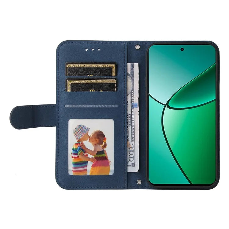 For Realme 12+ 5G Case Hardware Tree Decor Leather Wallet Phone Cover