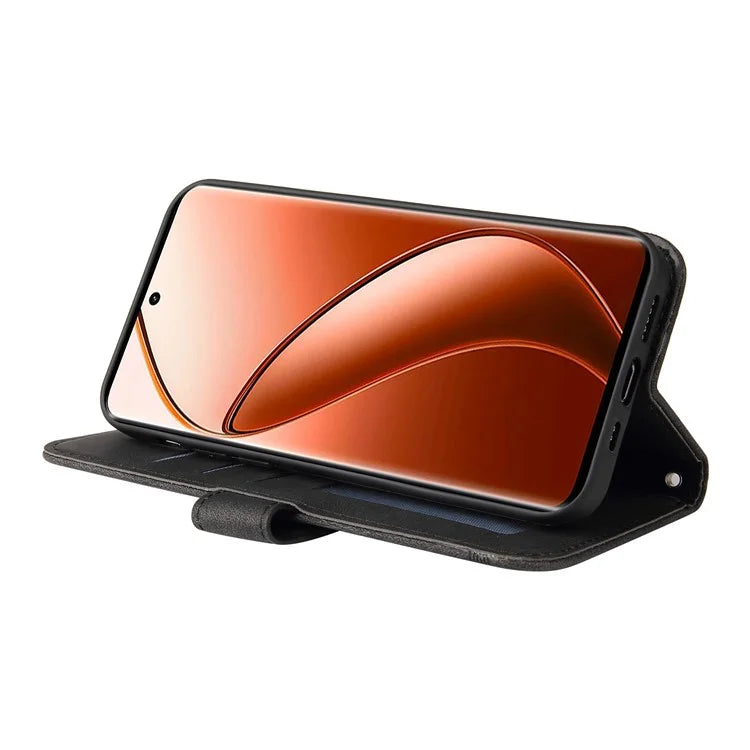 For Realme 12 Pro 5G / 12 Pro+ 5G Leather Case Skin-touch Texture Wallet Phone Cover
