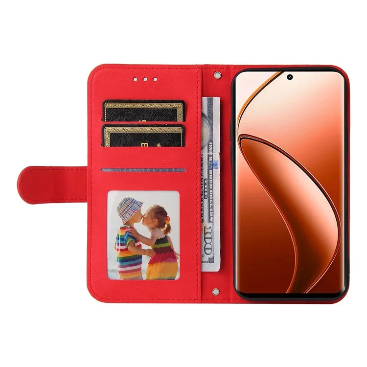 For Realme 12 Pro 5G / 12 Pro+ 5G Leather Case Skin-touch Texture Wallet Phone Cover