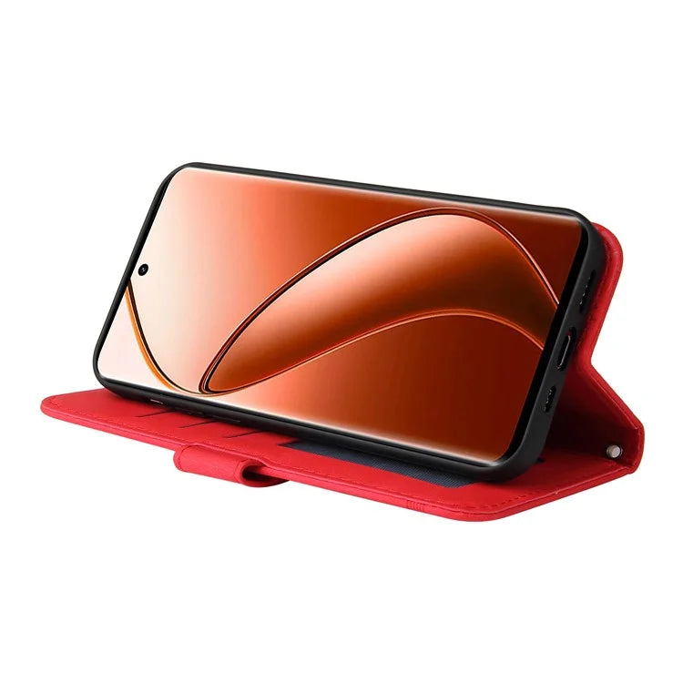 For Realme 12 Pro 5G / 12 Pro+ 5G Leather Case Skin-touch Texture Wallet Phone Cover