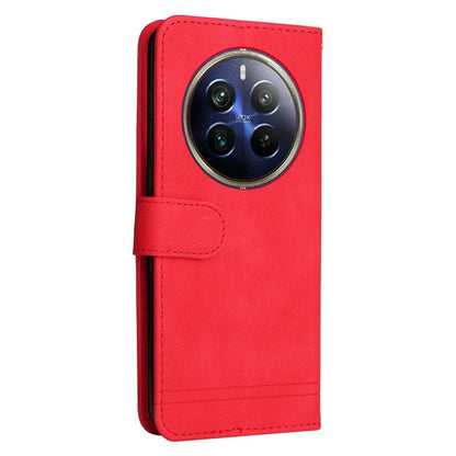 For Realme 12 Pro 5G / 12 Pro+ 5G Leather Case Skin-touch Texture Wallet Phone Cover