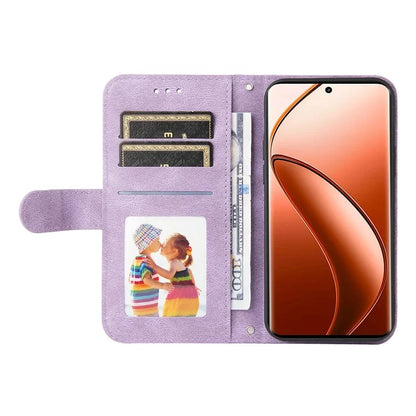 For Realme 12 Pro 5G / 12 Pro+ 5G Leather Case Skin-touch Texture Wallet Phone Cover