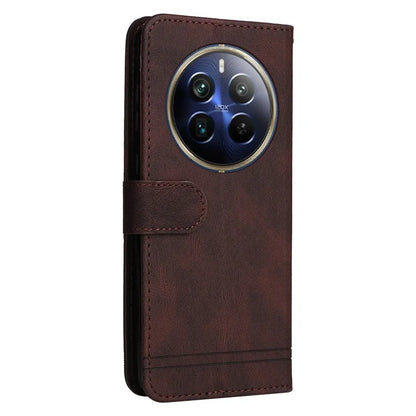 For Realme 12 Pro 5G / 12 Pro+ 5G Leather Case Skin-touch Texture Wallet Phone Cover