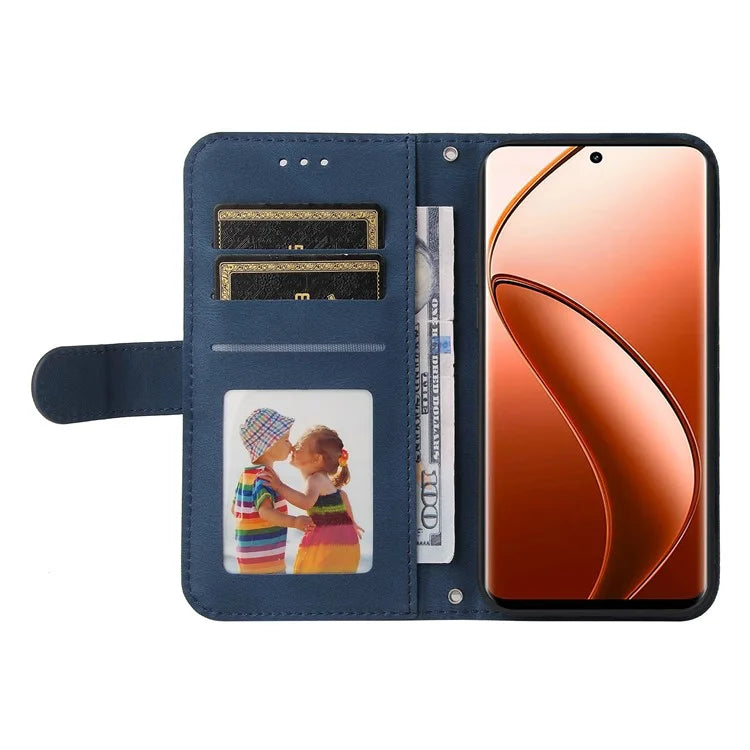For Realme 12 Pro 5G / 12 Pro+ 5G Leather Case Skin-touch Texture Wallet Phone Cover