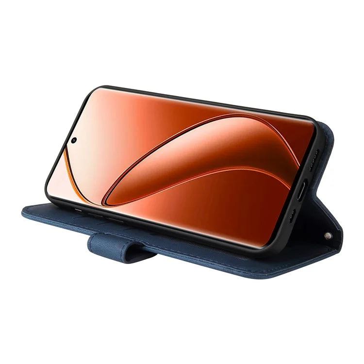 For Realme 12 Pro 5G / 12 Pro+ 5G Leather Case Skin-touch Texture Wallet Phone Cover