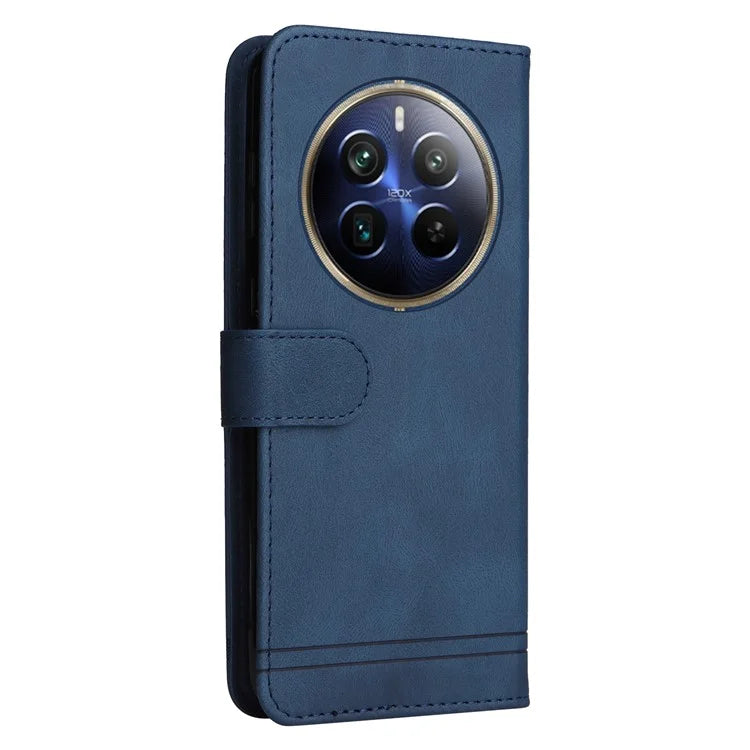 For Realme 12 Pro 5G / 12 Pro+ 5G Leather Case Skin-touch Texture Wallet Phone Cover