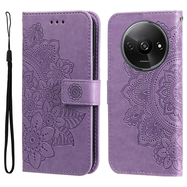 For Xiaomi Redmi A3 Case PU Leather +TPU Phone Cover with Wallet Stand