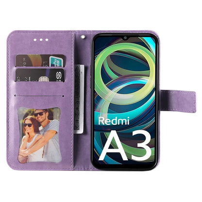 For Xiaomi Redmi A3 Case PU Leather +TPU Phone Cover with Wallet Stand