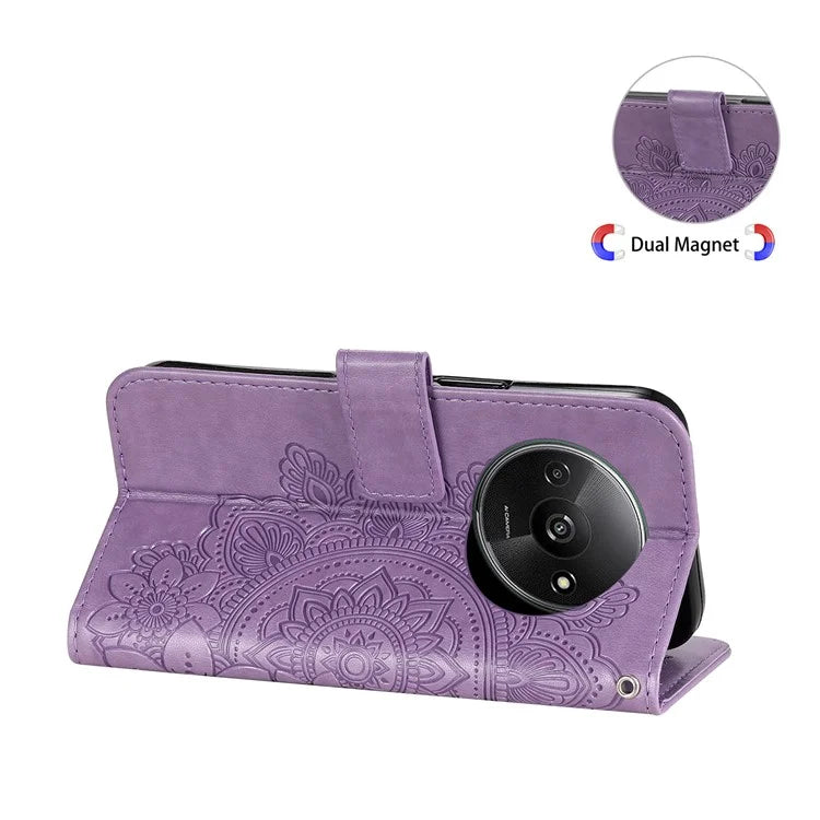 For Xiaomi Redmi A3 Case PU Leather +TPU Phone Cover with Wallet Stand