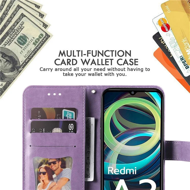 For Xiaomi Redmi A3 Case PU Leather +TPU Phone Cover with Wallet Stand