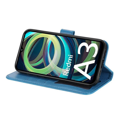 For Xiaomi Redmi A3 Case PU Leather +TPU Phone Cover with Wallet Stand