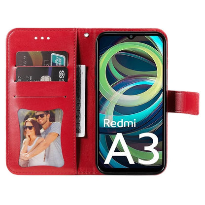 For Xiaomi Redmi A3 Case PU Leather +TPU Phone Cover with Wallet Stand