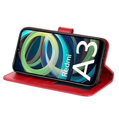 For Xiaomi Redmi A3 Case PU Leather +TPU Phone Cover with Wallet Stand