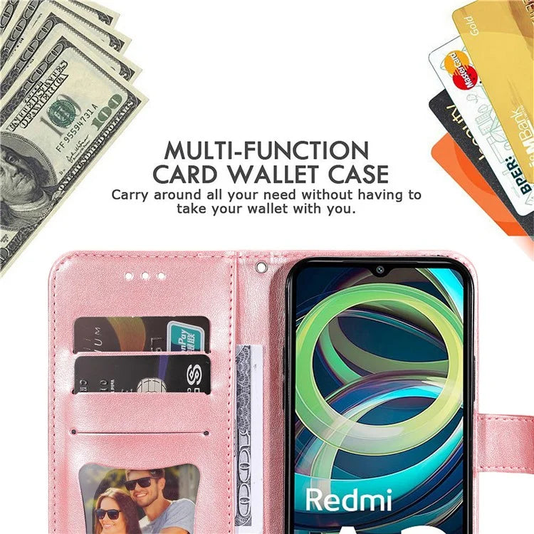 For Xiaomi Redmi A3 Case PU Leather +TPU Phone Cover with Wallet Stand