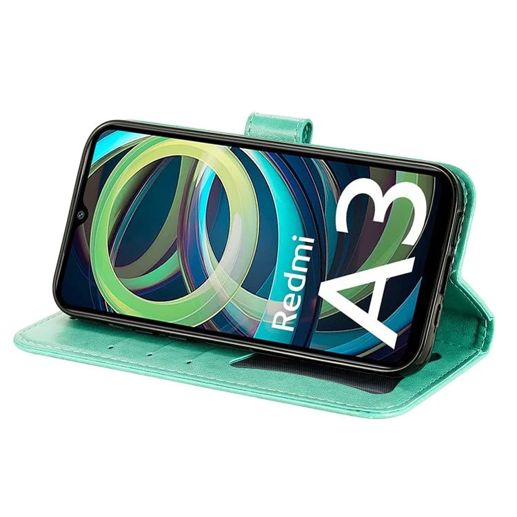 For Xiaomi Redmi A3 Case PU Leather +TPU Phone Cover with Wallet Stand