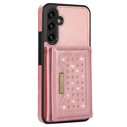 For Samsung Galaxy A14 5G / 4G Case RFID Blocking Wallet Leather Coated TPU Phone Cover