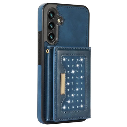 For Samsung Galaxy A14 5G / 4G Case RFID Blocking Wallet Leather Coated TPU Phone Cover