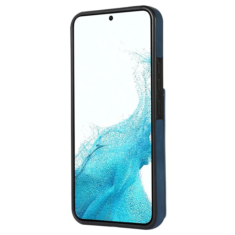 For Samsung Galaxy A14 5G / 4G Case RFID Blocking Wallet Leather Coated TPU Phone Cover