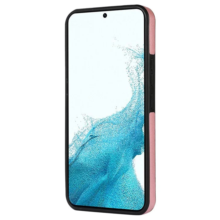 For Samsung Galaxy A54 5G Case RFID Blocking Card Holder Mirror Leather Coated TPU Cover