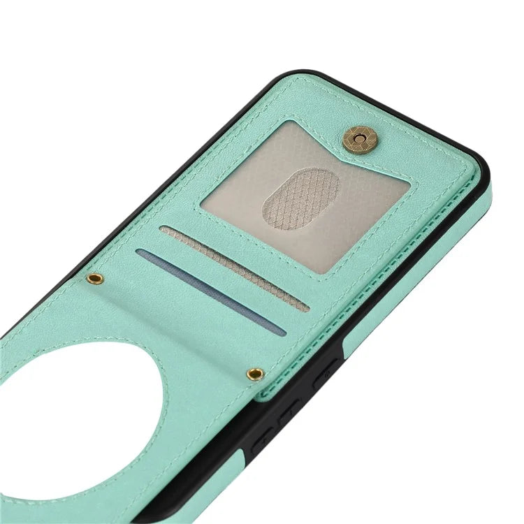 For Samsung Galaxy A14 5G / 4G Cover TPU Leather Phone Case RFID Blocking Hidden Mirror